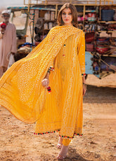 Chunri By Gul Ahmed Embroidered Lawn Unstitched 3 Piece Suit - GA24CL BM-42007